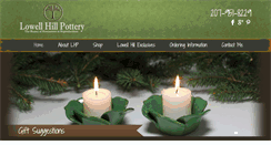 Desktop Screenshot of lowellhillpottery.com